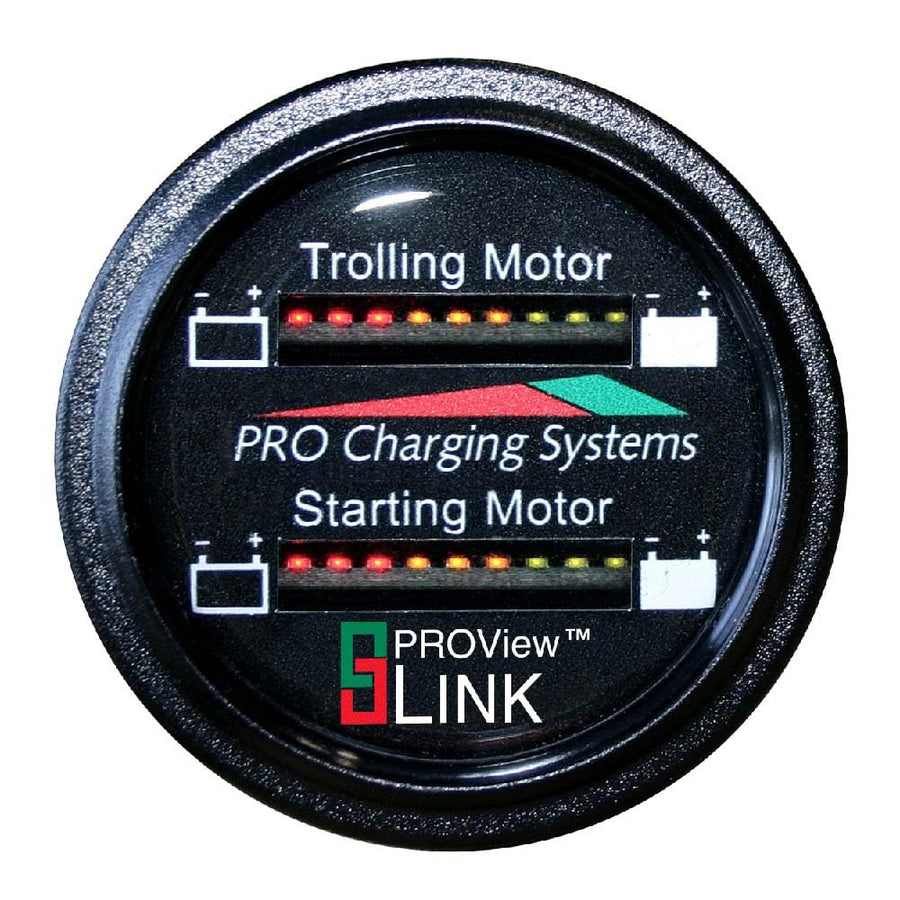 Dual Pro Pro Charging Systems Dual Battery Fuel Gauge 36V Trolling 12V Starting, Black