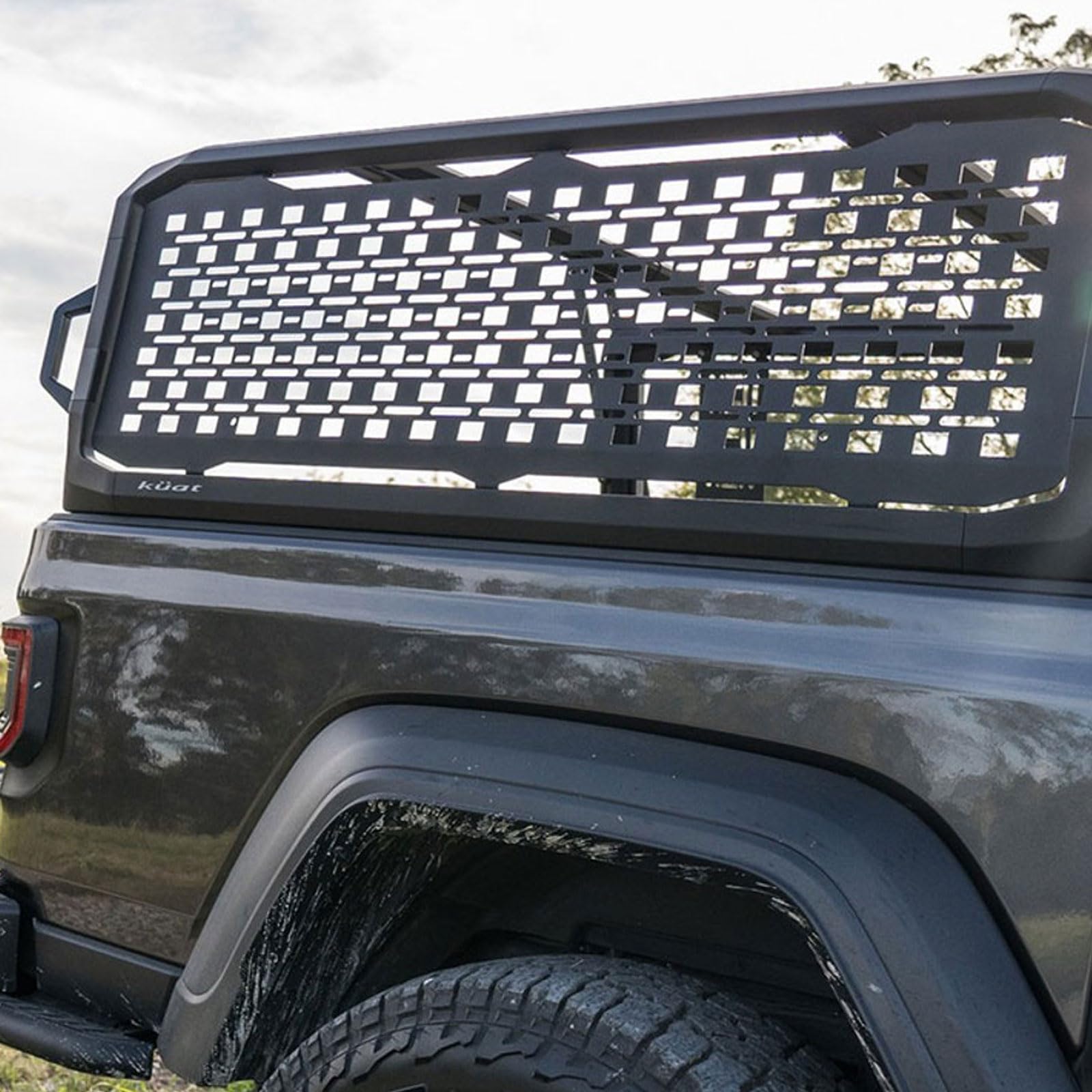 KUAT Full Height Ibex Durable Versatile Aluminum Powder Coated Molle Panel for Additional Accessories | Mounting Hardware Included | AIXMBMS for IBEXA1