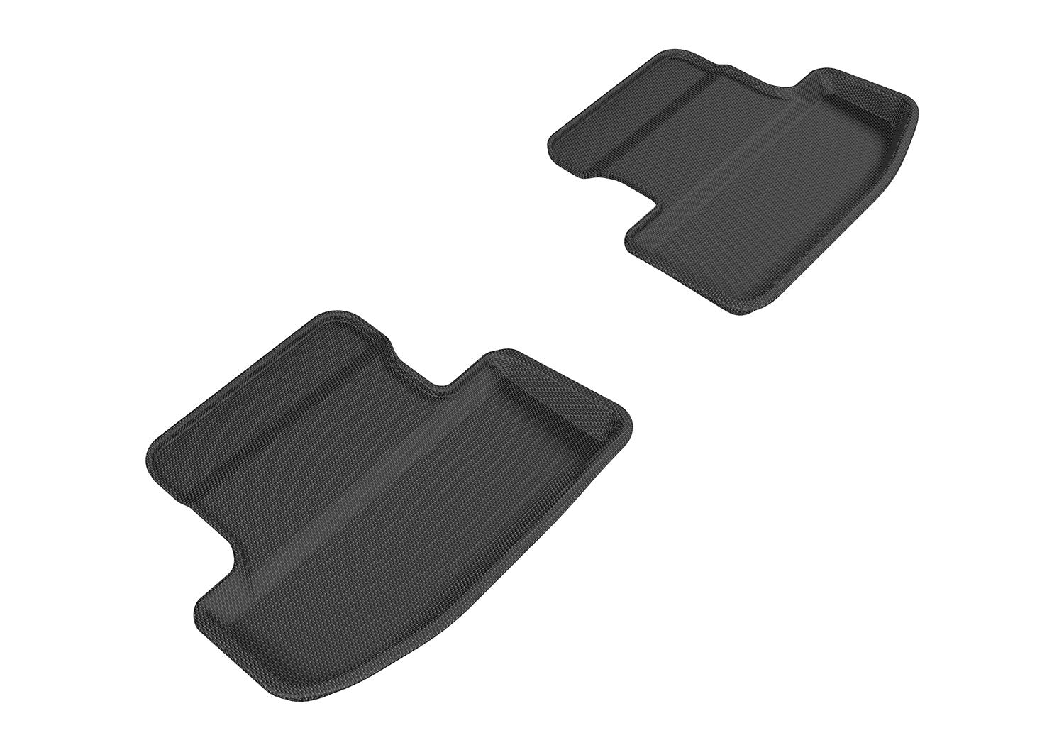 Kagu Floor Mat (Black) 3D MAXpider Custom Fit Compatible with Ford Mustang 2015-2026 - Second Row