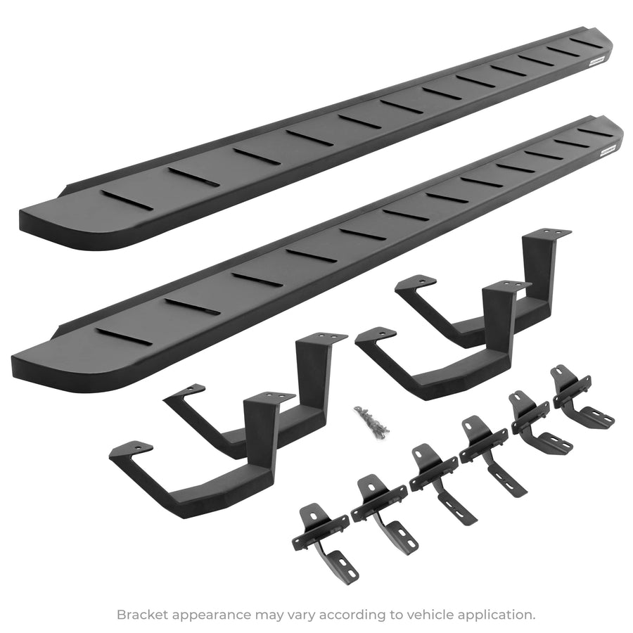 Complete Kit: RB10 Running Boards - RB10 Drop Steps + Brackets + 2 Pair
