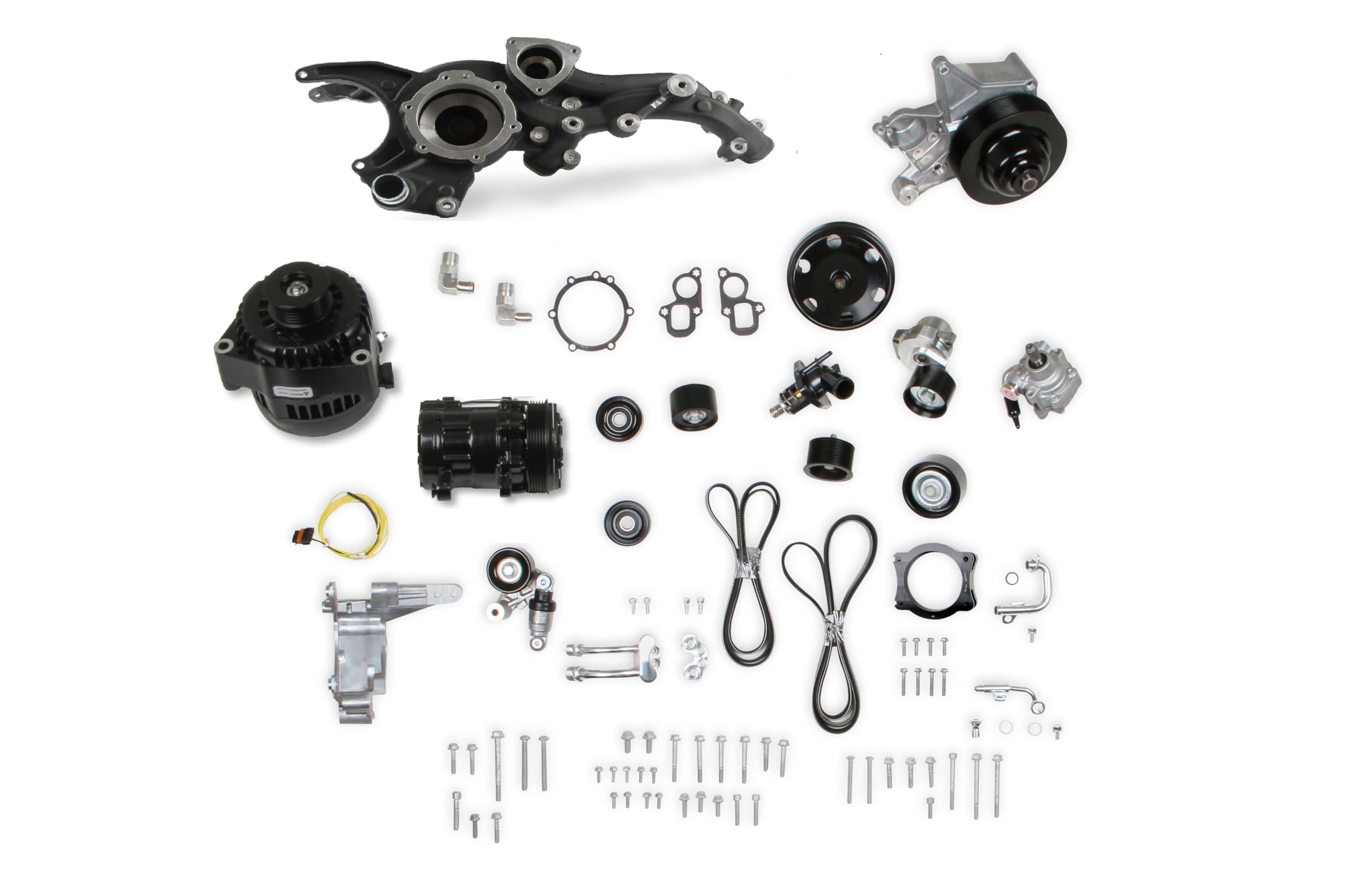 Holley Premium 20-230BK Mid-Mount Accessory System Gen V LT5 Dry Sump Black