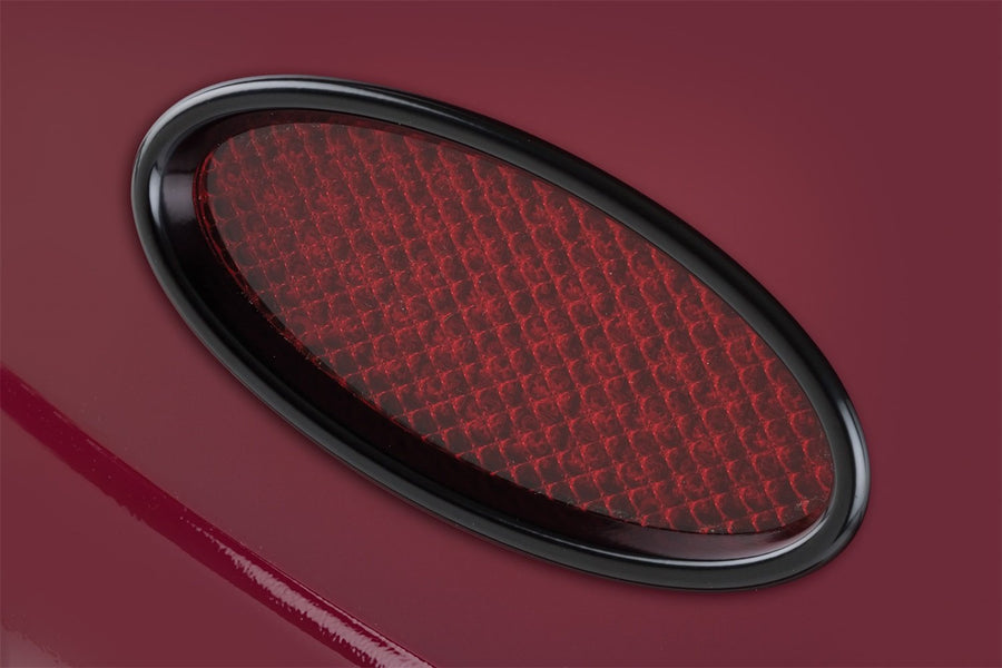 XTL-1911 Lokar 3" x 6.5" Black Billet X-Large Aluminum Oval LED Taillight (Pair)