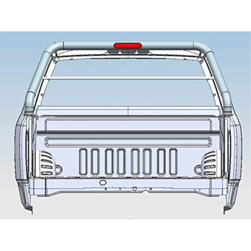 Black Off Road Horse Classic Roll Bar Black Compatible with 1999-2023 Ford F-250 Super Duty|1999-2023 Ford F-350 Super Duty|1999-2023 Ford F-450 Super Duty-RB015BK