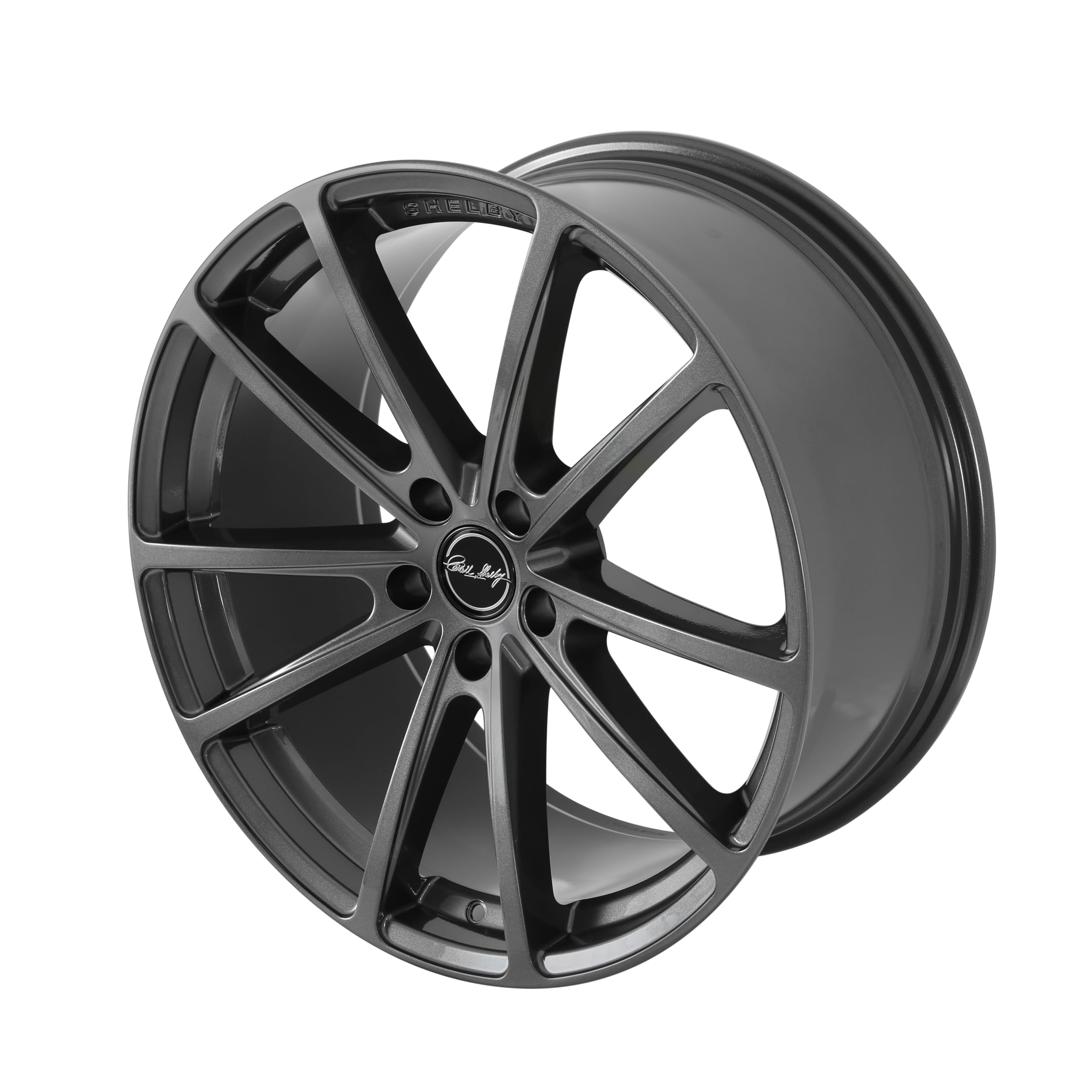 CS10-295530-G Carroll Shelby Wheels - 20 x 9.5 in. - 5 x 114.3-37mm Offset - Gunmetal
