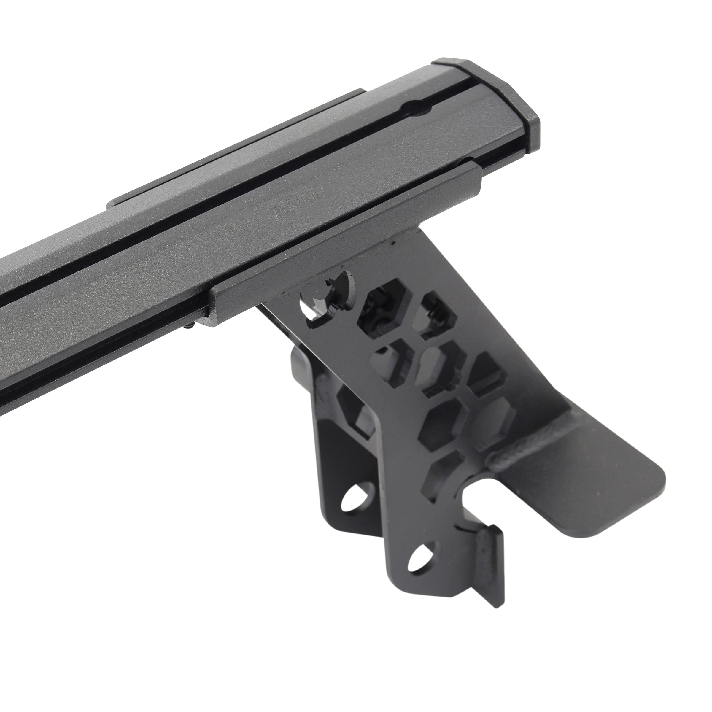 XRS Go Rhino Cross Bars - Bed Rail Kit for Mid-Sized Trucks without Tonneau Covers | Mild Steel, Textured Black | 5935000T | Fits 2005 - 2024 Nissan Frontier & Other Mid-Sized Trucks (See description)