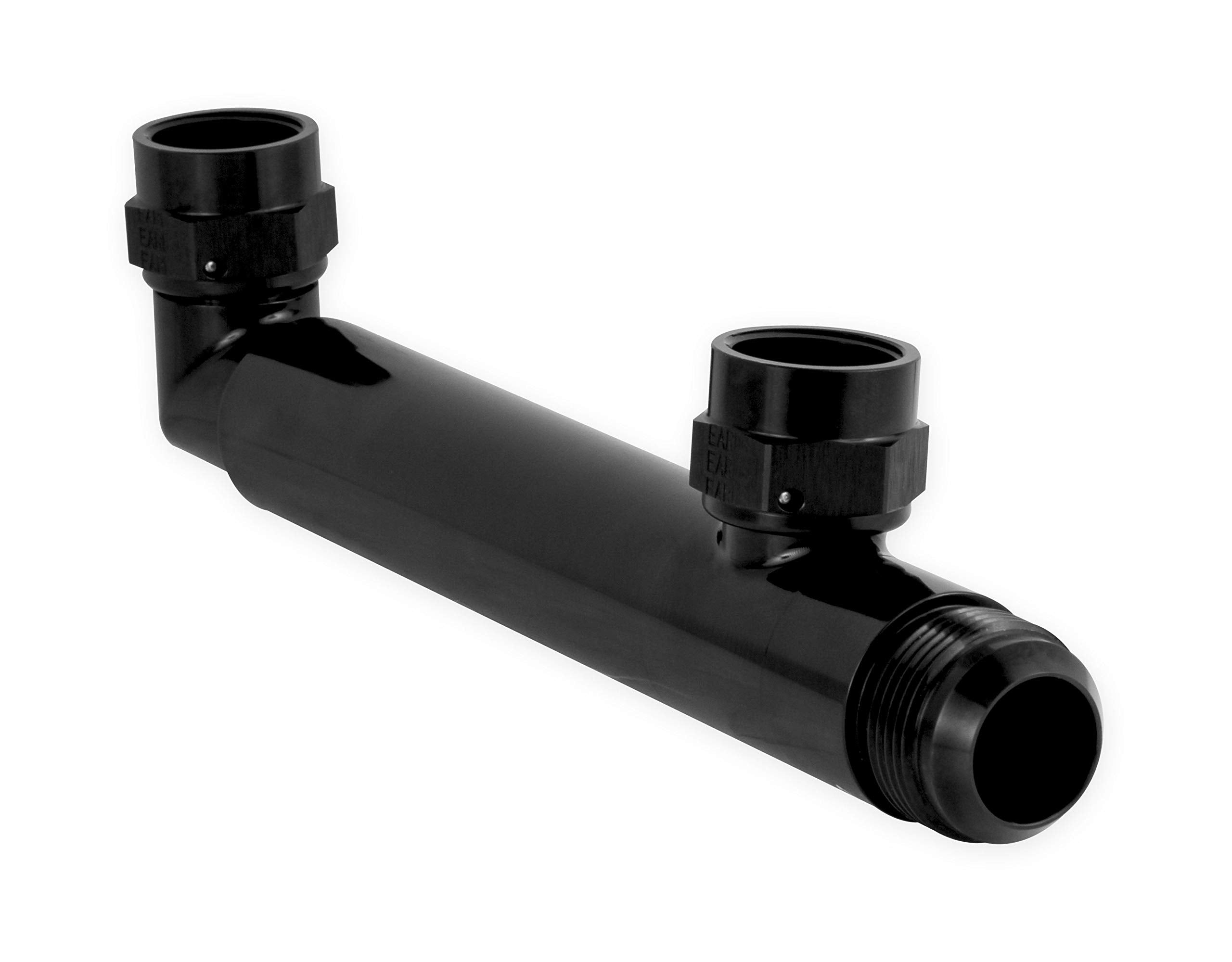 Earl's Adjustable LS0035ERL Coolant Cross-Over Tube -16 an x (2) -12 an