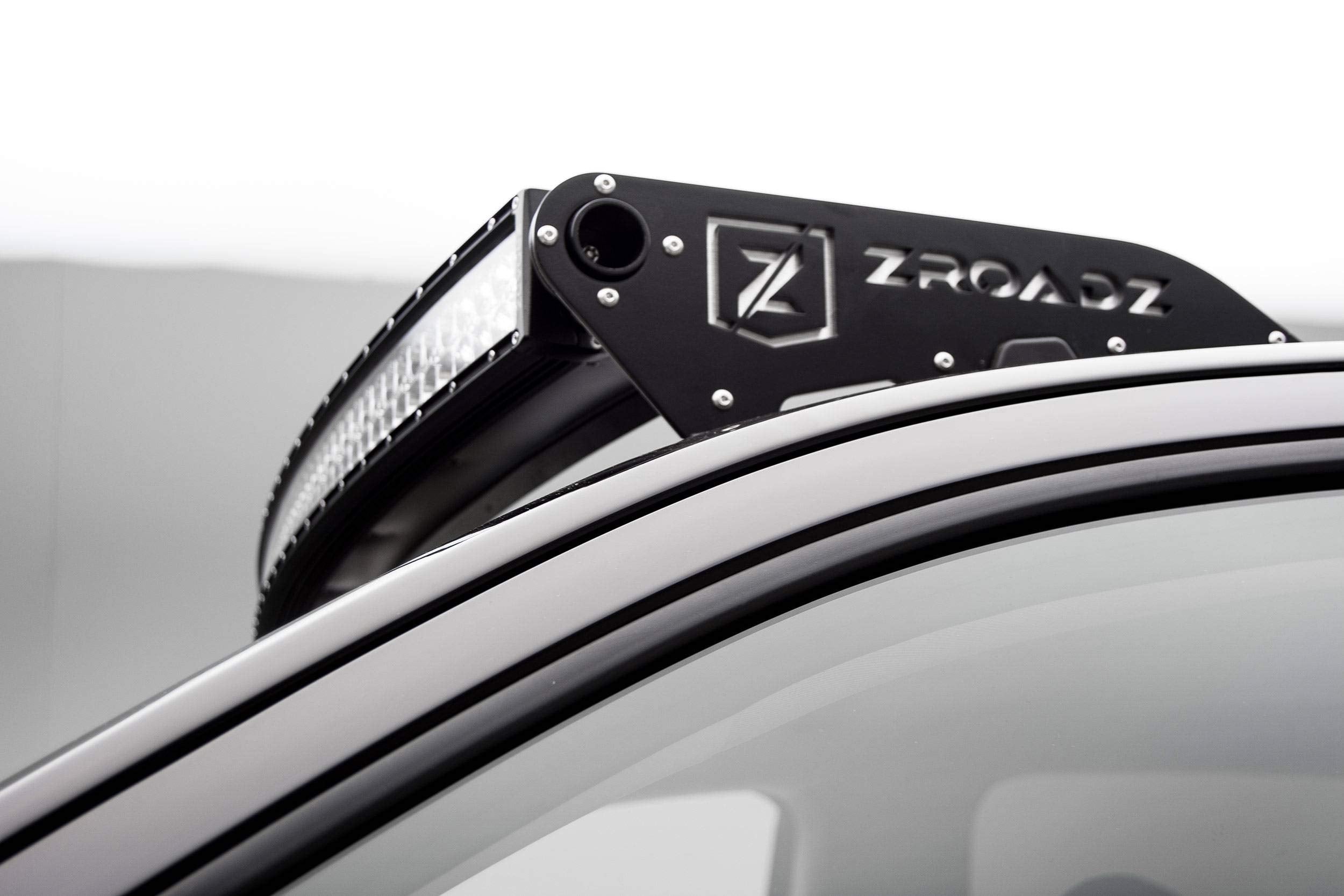 ZROADZ LED Front Roof Mounting Bracket - Compatible w/ 2015-2020 Chevrolet Colorado - to Mount (1) 40 Inch ZROADZ or similar style Curved LED Light Bar (Not Included) - PN #Z332671