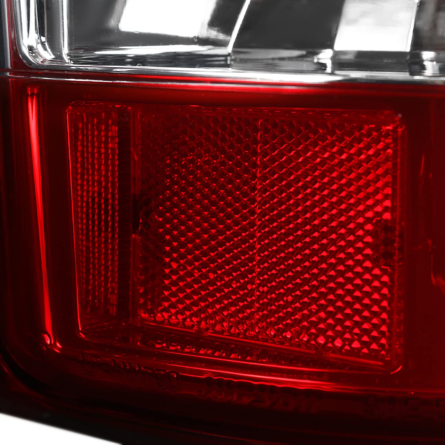 Red Lens SPEC-D TUNING LED Bar Tail Lights Compatible with 2003-2006 Chevy Silverado 1500/1500HD/2500/2500HD, 2004-2006 Chevy Silverado 3500, Left + Right Pair Assembly