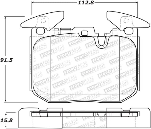 Sport Brake Pads StopTech 309.16091 with Shims