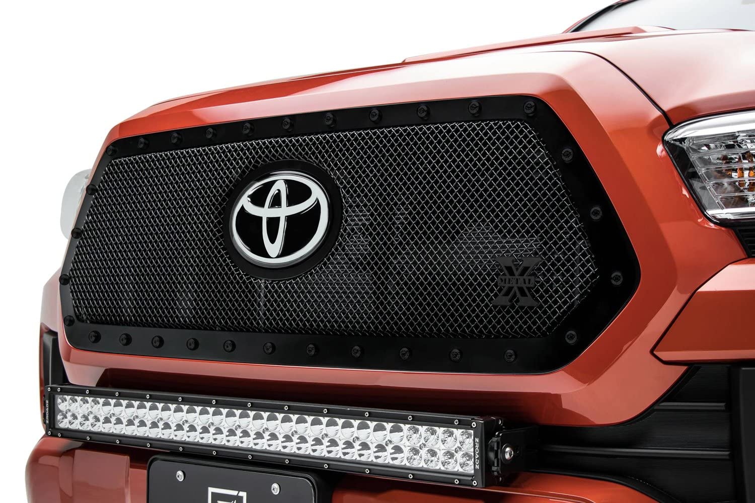Stealth X-Metal Grille, 2018-2022 Tacoma, Black, 1 Pc, Insert, Black Studs, Does Not Fit Vehicles with Camera - PN #6719511-BR
