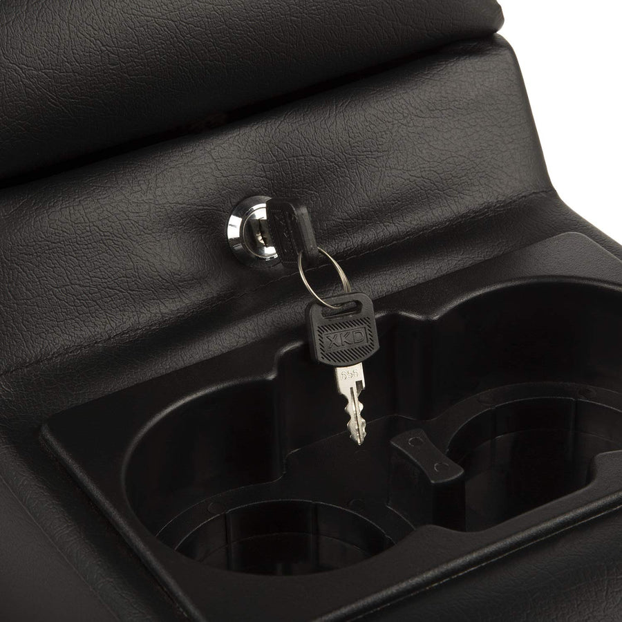 Center Console Rugged Ridge for Jeep CJ/Wrangler YJ | Vinyl, Black | 13102.01 | Fits 1976-1995 Jeep CJ & Wrangler YJ
