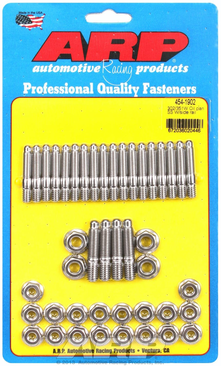 Oil Pan ARP (454-1902) Stud Kit with Side Rail