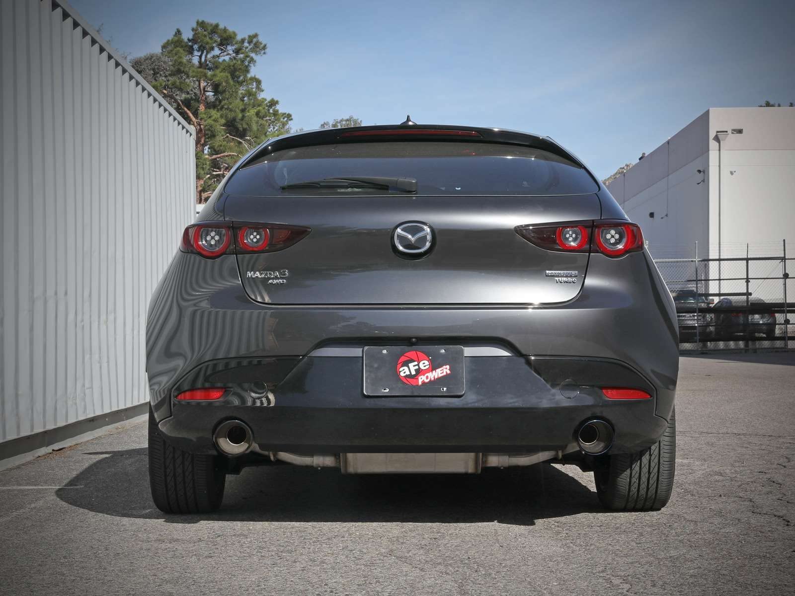 aFe Power 3 IN to 2-1/2 IN 304 Stainless Steel Takeda Axle-Back Exhaust w/Blue Flame Tip Fit Mazda 3 19-22 L4-2.5L/2.5L (t) 49-37023-L