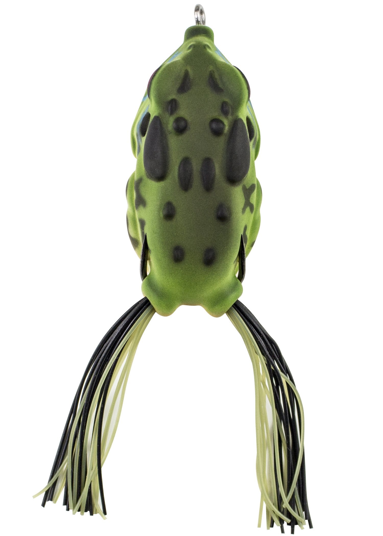 Blue Gill Lunkerhunt Compact Frog – Short Skirted Frog Fishing Lure with Short Wide Gap Hooks, Great for Bass and Pike, High Buoyancy Weedless Lure - Weighs ½ oz, 2.25” Length