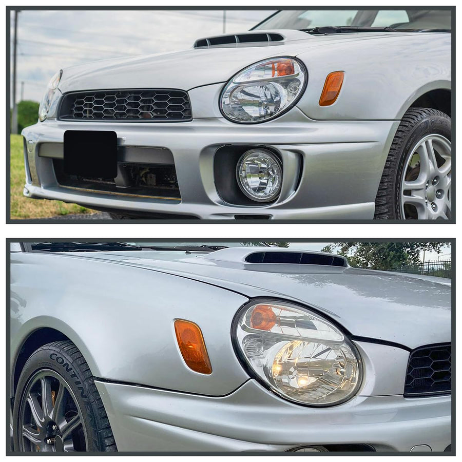 Amber Lens SPEC-D TUNING Front Side Marker Lights Compatible with 2002-2003 Subaru Impreza WRX RS L+R Pair Assembly