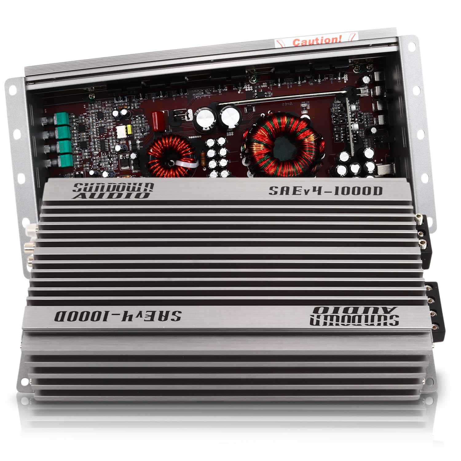 Sundown Audio Class D SAE-1000.1D Monoblock Amplifier - 1000W RMS @ 1? - High Power Car Subwoofer Amp with Dual MOS-FET, Advanced Filters, Heavy Duty Heat Sink, & Remote Bass Control
