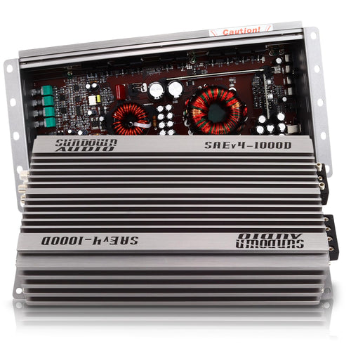 Sundown Audio Class D SAE-1000.1D Monoblock Amplifier - 1000W RMS @ 1? - High Power Car Subwoofer Amp with Dual MOS-FET, Advanced Filters, Heavy Duty Heat Sink, & Remote Bass Control