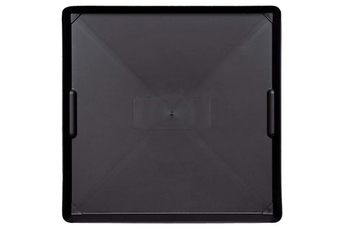 Funnel King WirthCo 40092 Drip Tray - Black Plastic 22" x 22" x 1.5" - Perfect for Mini fridges, air conditioners, appliances and Machinery (Pack of 12)