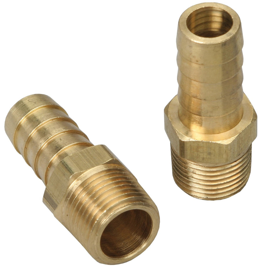 90-degree Trans-Dapt Performance Brass Fuel Hose Fittings - Set of 2