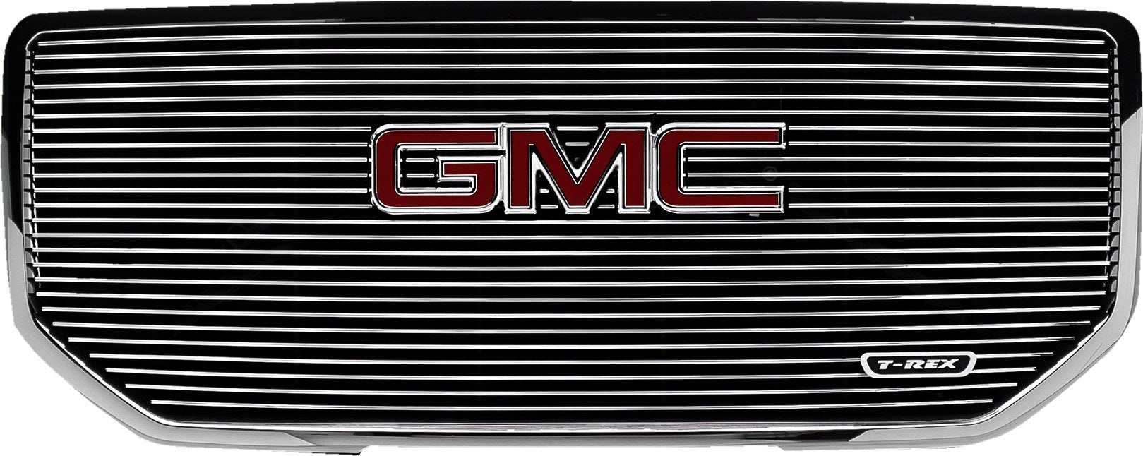 2016-2018 Sierra 1500 T-Rex Grilles Laser Billet Grille, Polished, 1 Pc, Insert, with Logo Cutout - PN #6202130