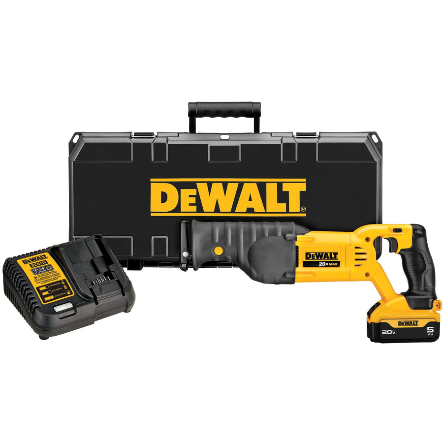 Cordless DEWALT 20V MAX* Reciprocating Saw, Battery and Charger Included (DCS380P1)