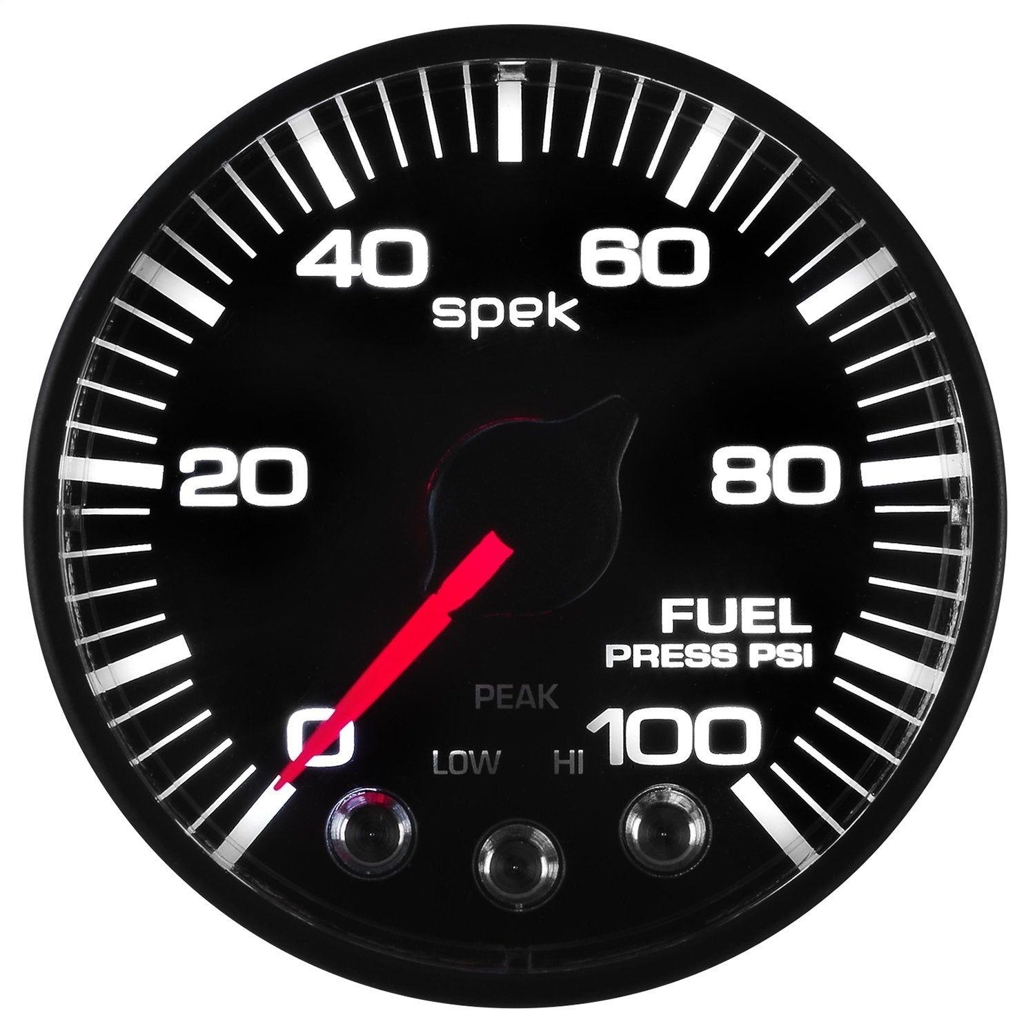 Gauge AUTO METER P514328 Fuel Press (Spek-Pro - Nascar 2-1/16" 0-100 Psi, BFB, ECU, Spek)