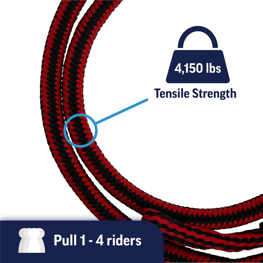 Bungee Tow Rope WOW Sports World of Watersports 19-5040, 50 Feet Long, Black, Standard