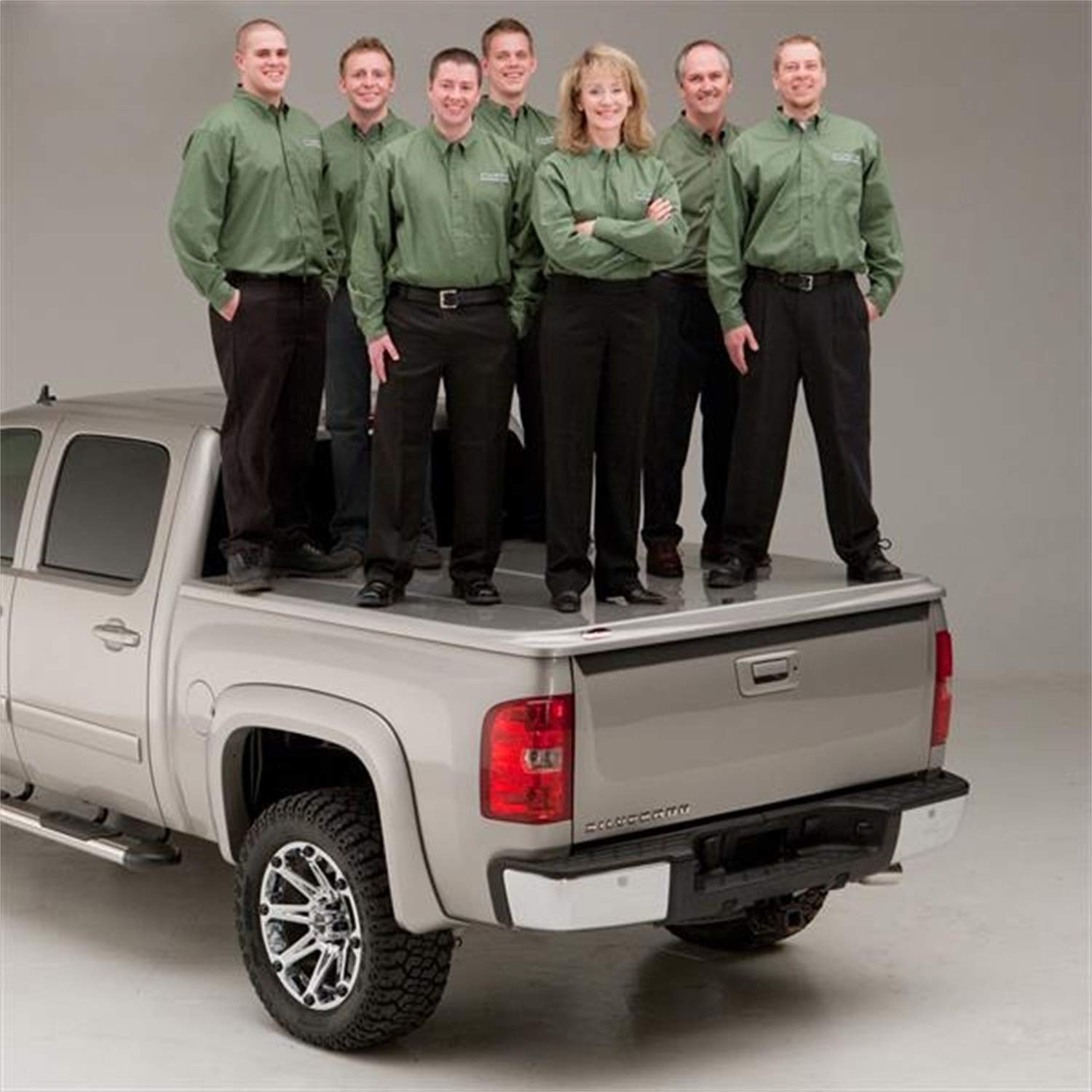 UnderCover RealTruck Lux One-Piece Truck Bed Tonneau Cover | UC1126L-G7C | Fits 2014 - 2018, 2019 Legacy Chevy Silverado 1500, 2015-19 2500/3500HD G7C(WA130X) - Pull Me Over Red 6' 7" Bed (78.9")