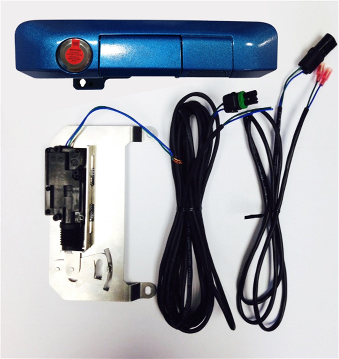 Pop & Lock PL85402 Power Tailgate Lock with Bolt Codeable Technology for Toyota Tacoma Speedway Blue (Smart Lock Combo)