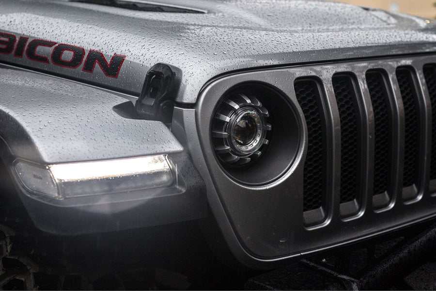 Morimoto 2.0 Super7 LED Headlight Housing, Fits Jeep Wrangler JL & Gladiator, Full LED Housing Replacement, Flicker & Error Free, Plug and Play Assembly, DOT Approved, Ultra Bright Upgrade (1x LF517)
