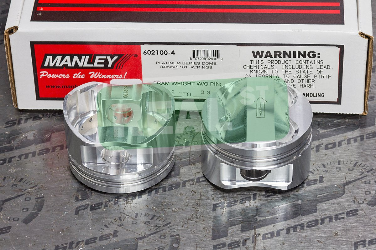 Compatible Manley Pistons with/Replacement for Honda CRV VTEC B20B + B16A Head 84mm 12.5:1 602100-4