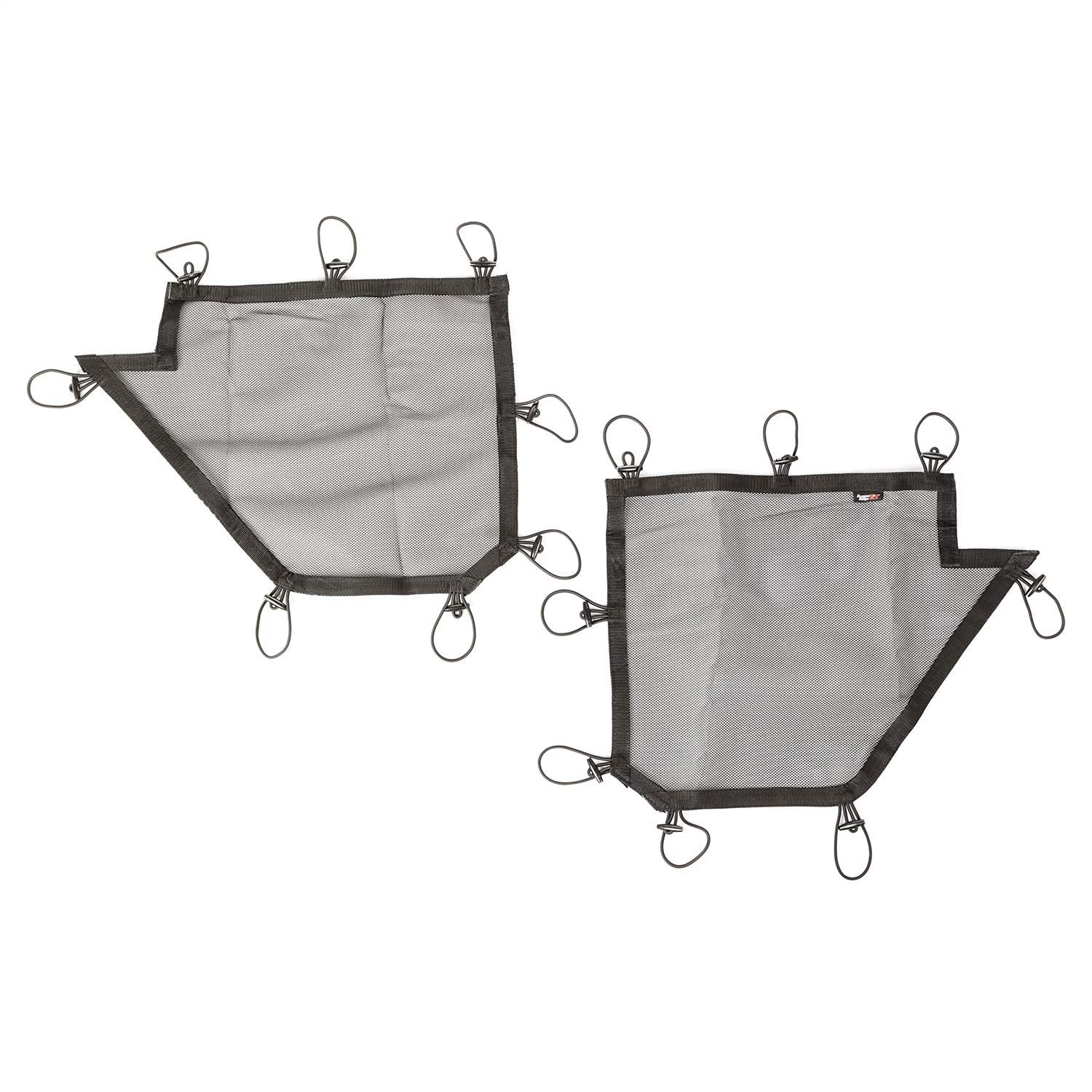 Tube Door Cover Kit, Rear, Black | Rugged Ridge | Pair, 13579.51 | Fits 2007-2018 Jeep Wrangler JKU 4-Door
