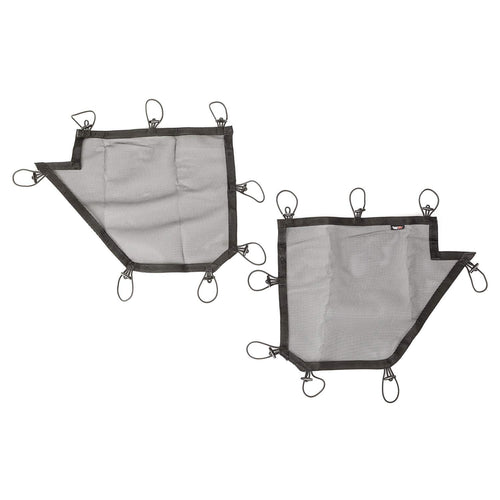 Tube Door Cover Kit, Rear, Black | Rugged Ridge | Pair, 13579.51 | Fits 2007-2018 Jeep Wrangler JKU 4-Door