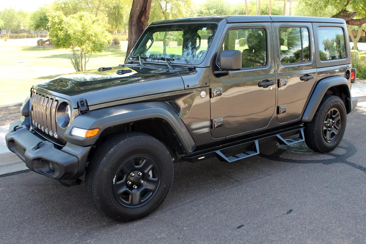 Black Magnum RT Gen 2 Drop Steps Running Boards Compatible with 2018-2026 Wrangler JL Unlimited 4-Door