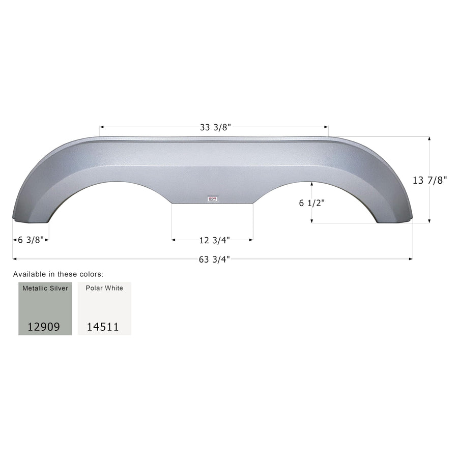 Fender Skirt ICON 14511, Tandem, Award, FS2909, Polar White