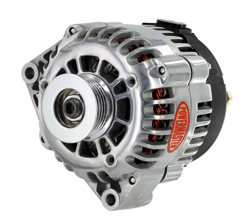 Alternator Powermaster 28247 Polish (AD230 120A 6 Groove Pulley OE Hookup PLFS)