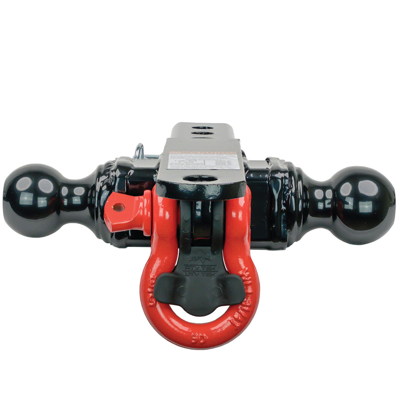 Tek ATV/UTV Elite 4-Way Hitch 1/7/8", 2" Ball mounts | Pin Pull | Towing Shackle