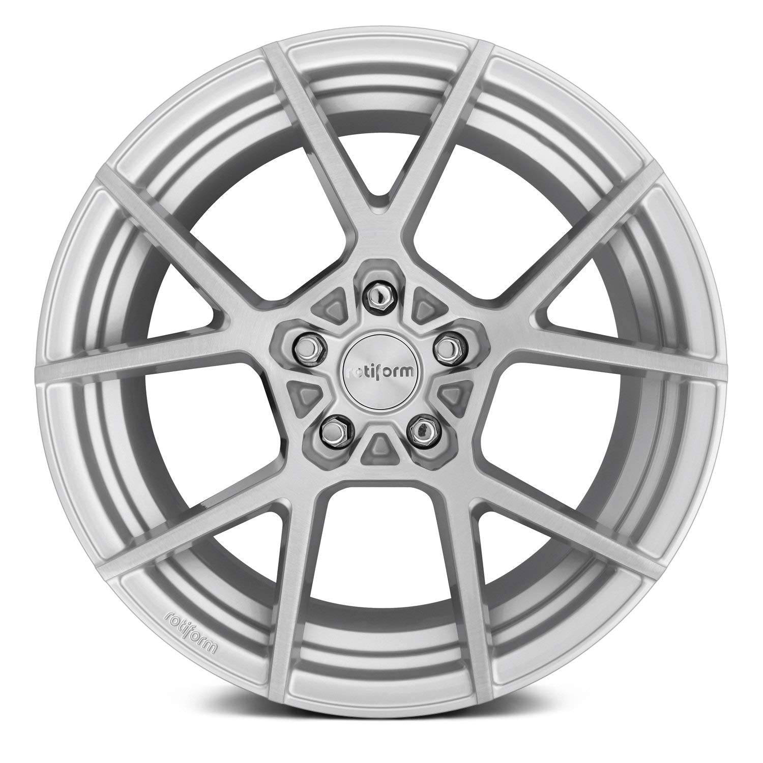 kps Rotiform 19x8.5 5x112 45et 66.56mm gloss silver brushed wheel