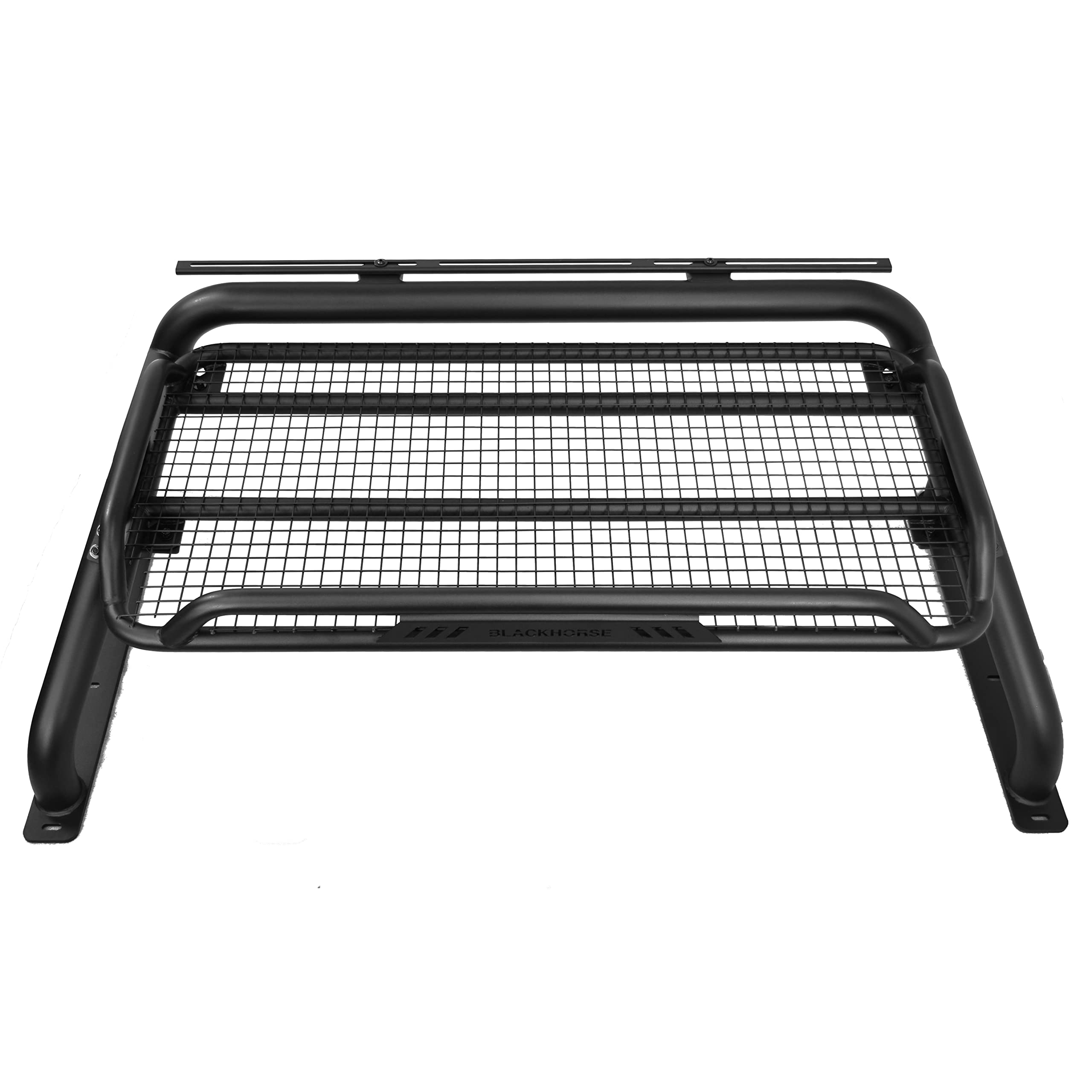 ATLAS Black Horse Roll Bar Compatible with 17-24 Titan/XD|11-24 Ram 2500/3500|19-24 Ram 1500|00-24 Ford F-150|01-06 Silverado/Sierra 3500|07-24 Silverado 3500 HD|07-24 Tundra-RB-BA1B