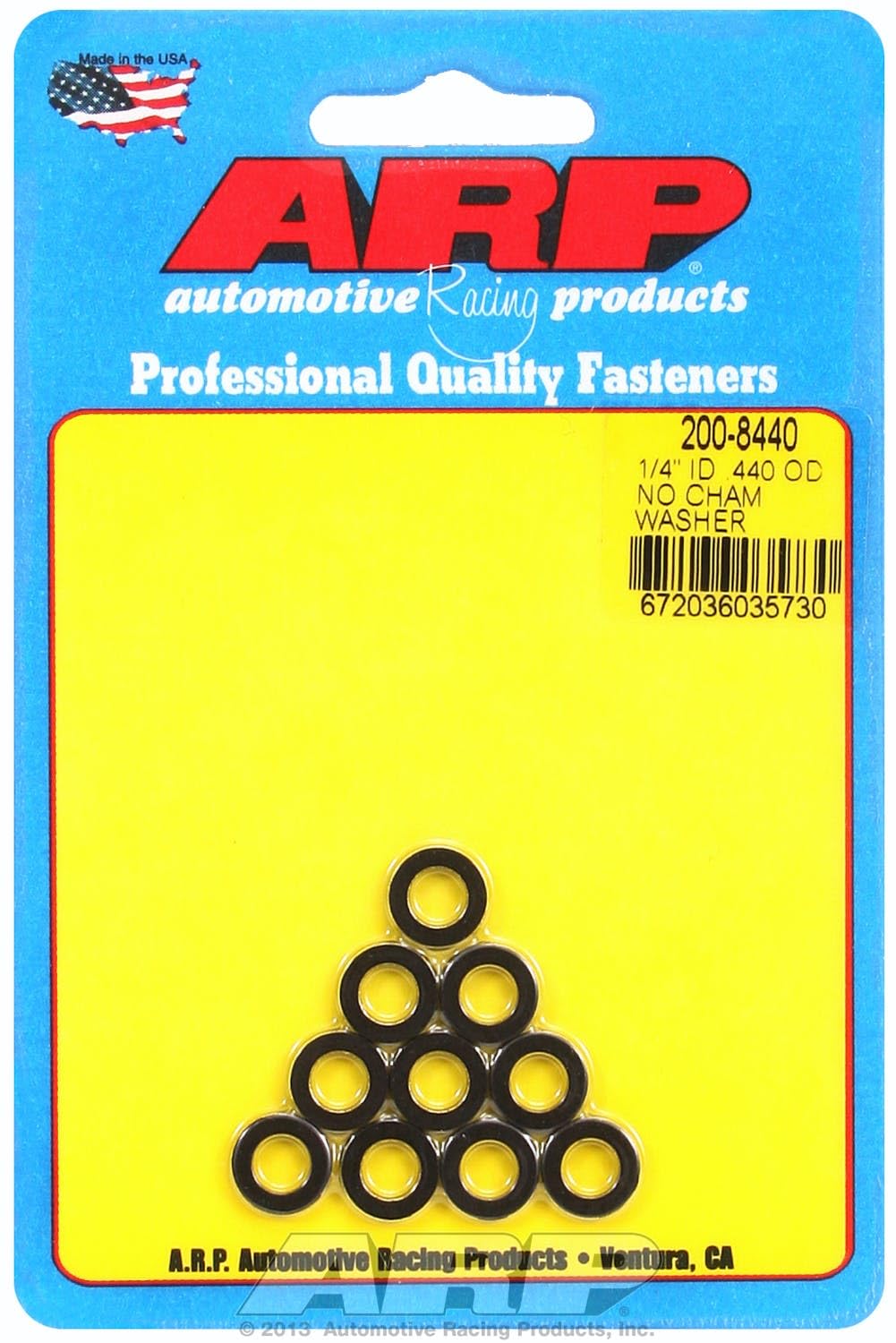 Chamfer ARP Washer, Black (200-8440)
