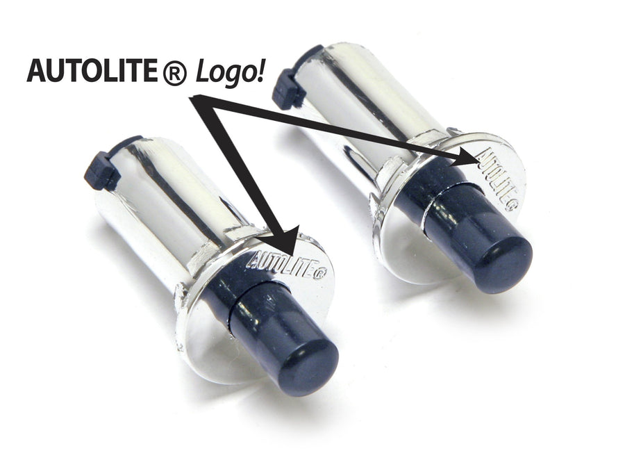 C8AZ-13713-CCK Scott Drake Courtesy Light Switches Chrome Pair