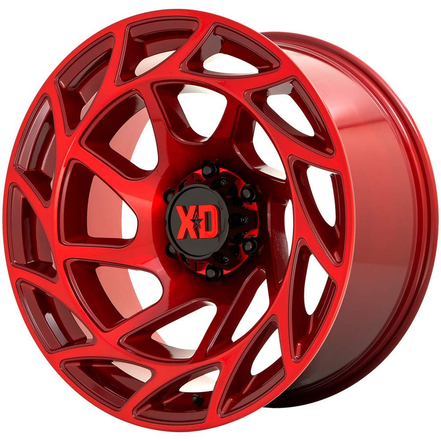XD Wheels Onslaught Xd860 Candy RED Wheel with Alloy Steel (20 x 10. inches /8 x 125 mm, -18 mm Offset)