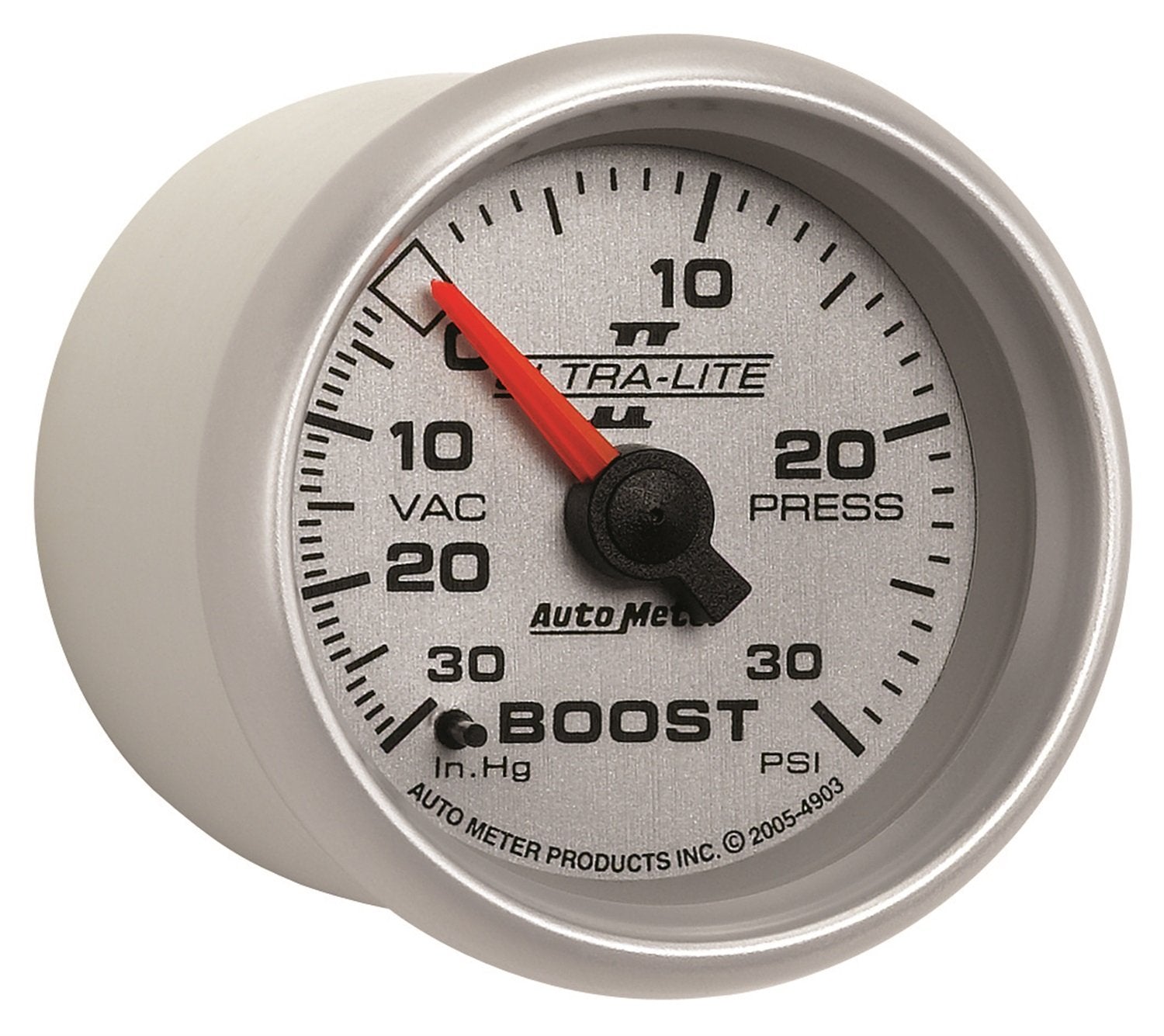 Auto Meter Ultra-Lite II 2-1/16" 30 in. Hg/30 PSI Mechanical Vacuum/Boost Gauge 4903