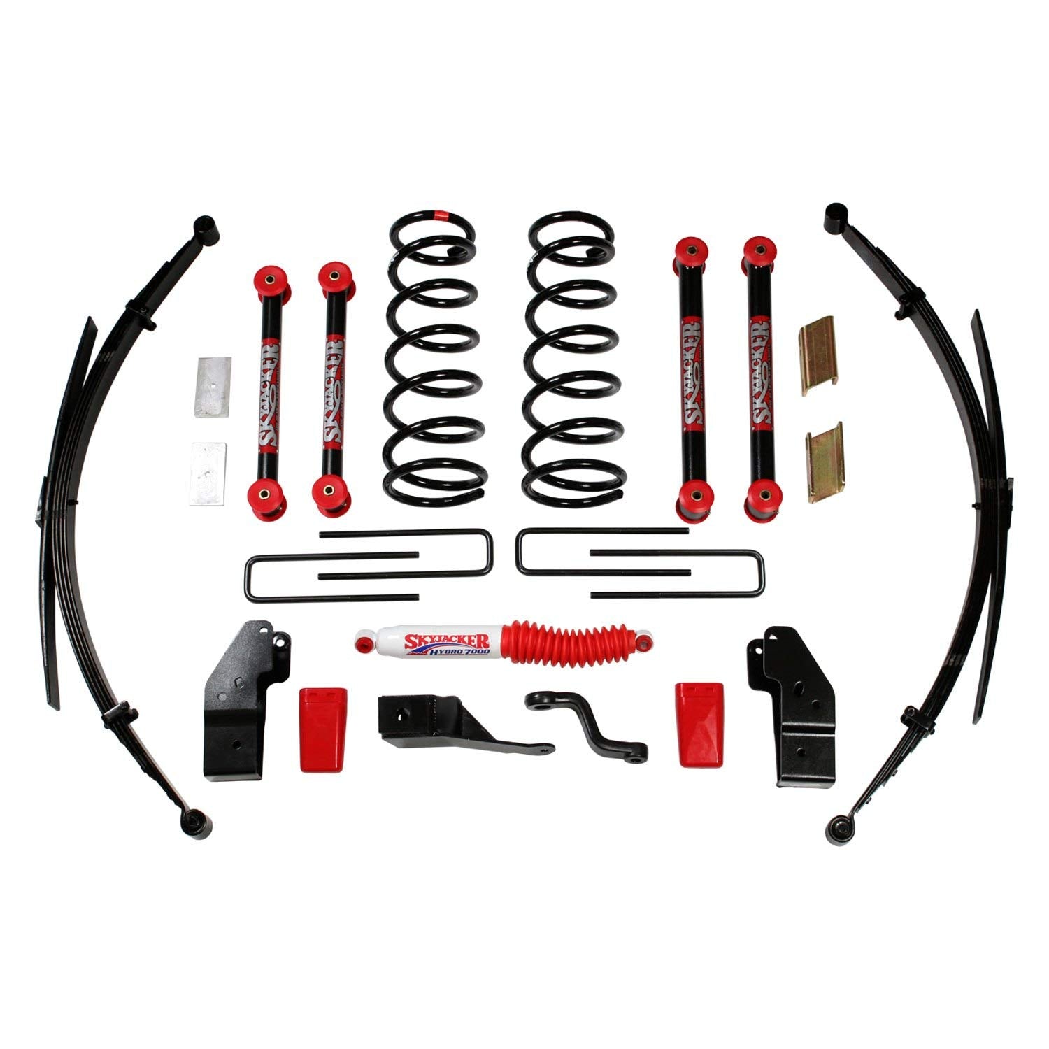 Skyjacker Suspension Lift Kit D4512KS-B w/Shock Black MAX Shocks 4-4.5 in. Lift