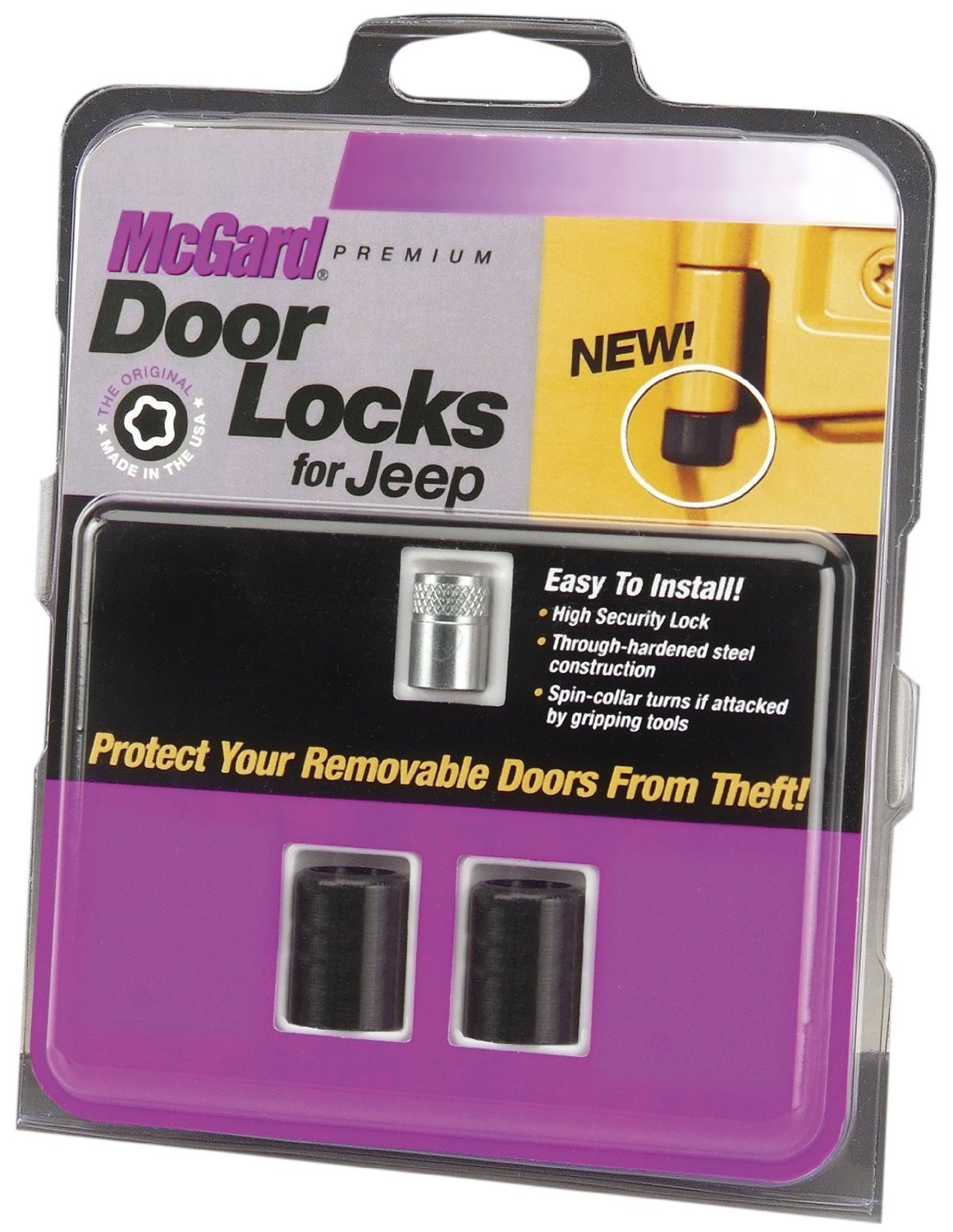 Jeep Wrangler TJ/LJ McGard 76058 Black Door Locks (Set of 2)