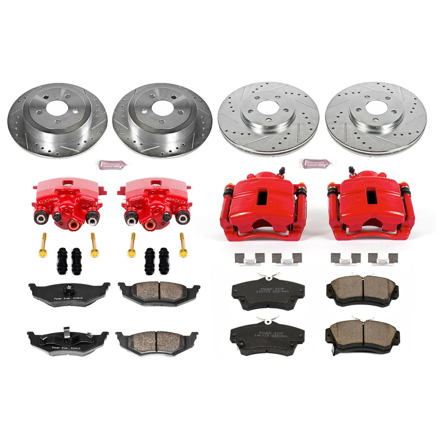 Power Stop Z23 Evolution Sport Brake Kit Front and Rear (with Calipers) For Chrysler PT Cruiser 2006-2007 [Model Specific]