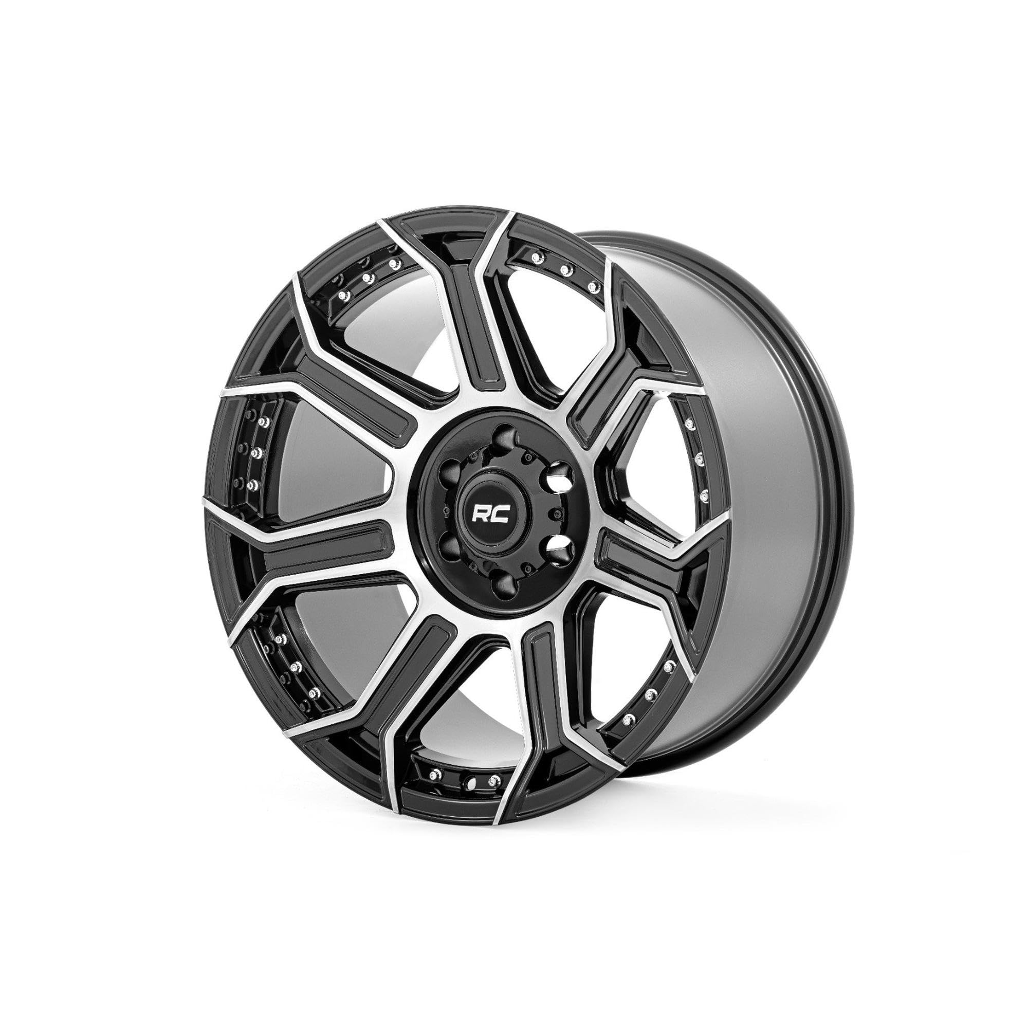 89 Series Rough Country Wheel | One-Piece | Black Machined Gunmetal | 20x9 | 6x5.5 | +18mm Offset