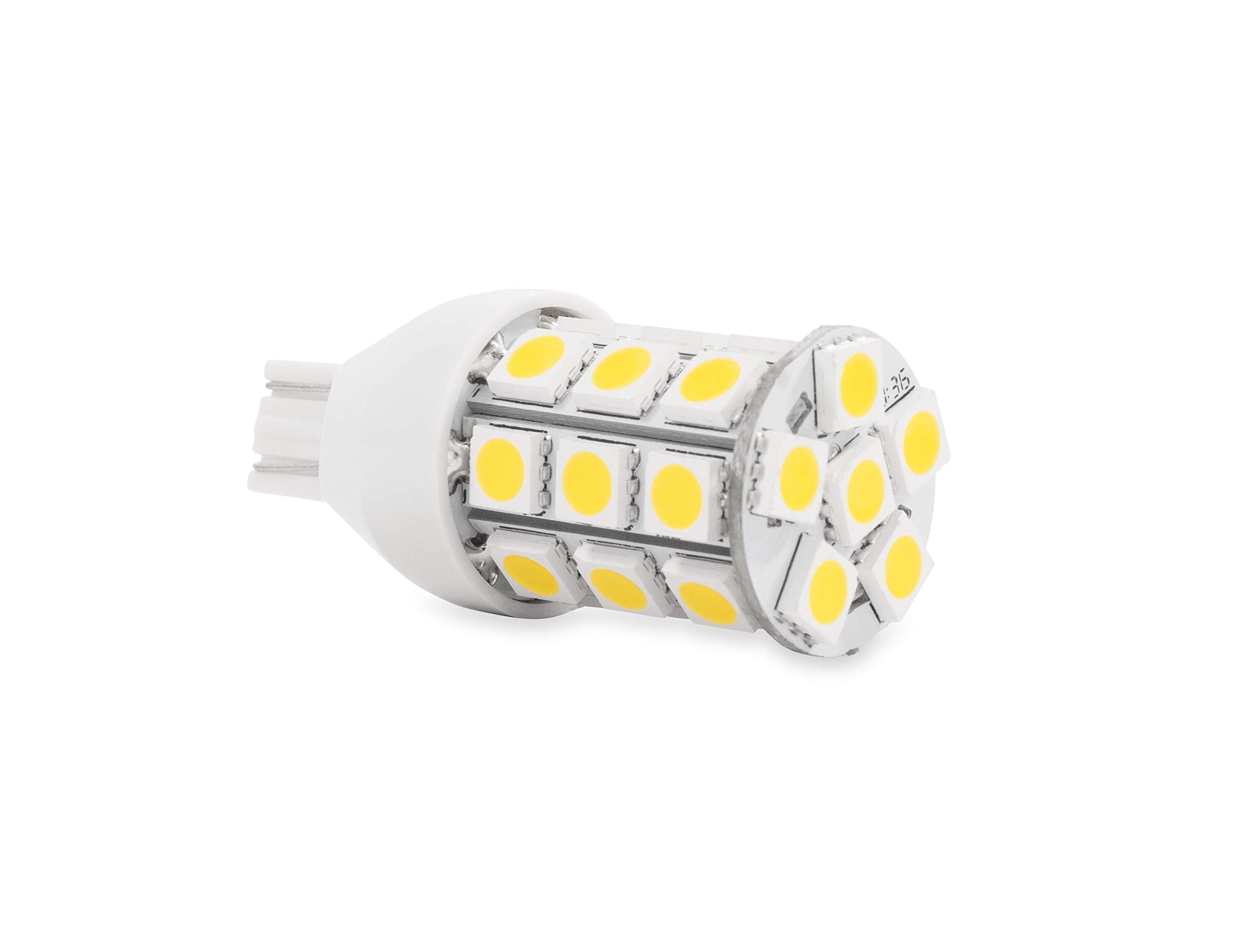 LED Bulb Camco 921 (T10 Wedge) with 27 Diodes - Replacement Light Bulb for OEM RV Applications - Features a 30,000 Hour Life Expectancy - 6 Pack (54635)