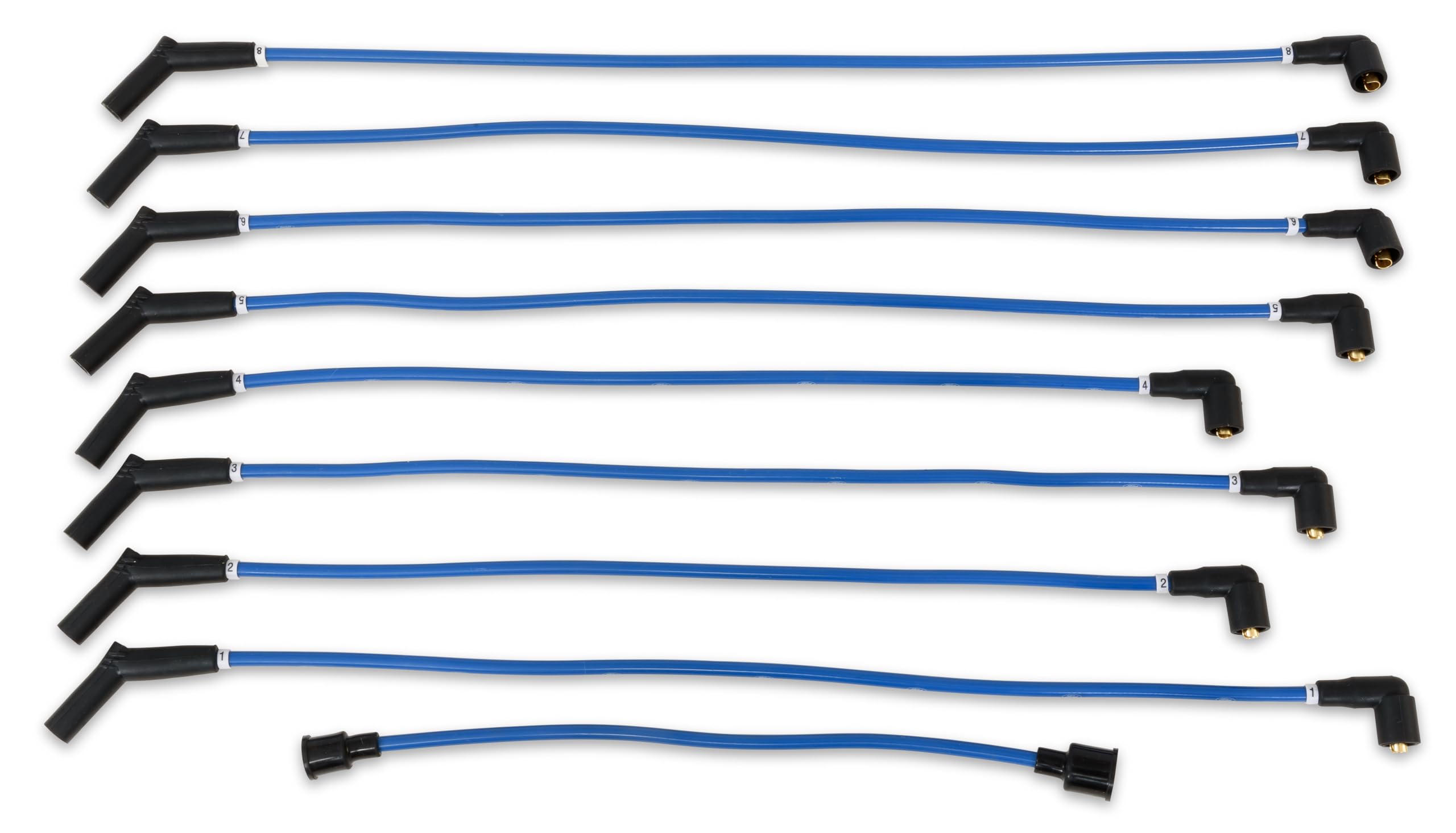 C5OZ-12259-BL8 Scott Drake 289-302 8mm Ford Logo Ignition Wires
