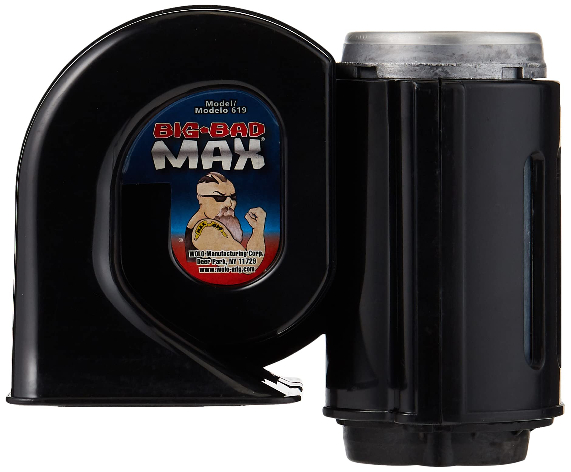 Big Bad Max Wolo (619) Air Horn - 12 Volt, Black